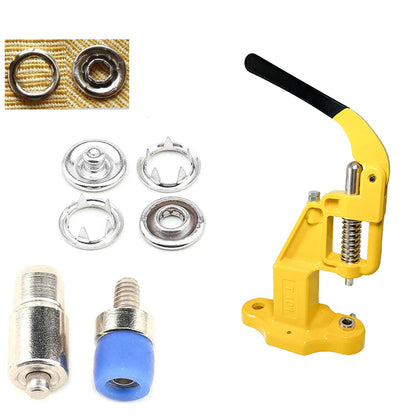 720 sets Open Ring Snap Button Set with Manual Grommet Machine, DIY Fastener Dies