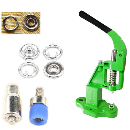 720 sets Open Ring Snap Button Set with Manual Grommet Machine, DIY Fastener Dies