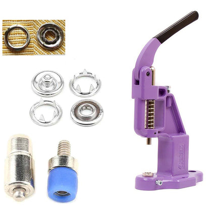 720 sets Open Ring Snap Button Set with Manual Grommet Machine, DIY Fastener Dies