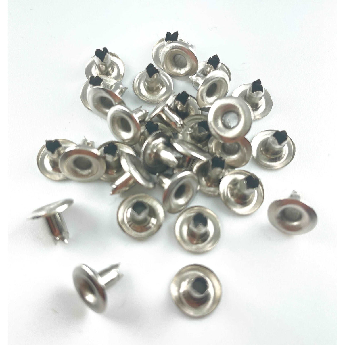 Hobby Rivets 9.5mm Single Crystal Capped Single Sided Rivets - 100 sets – Hobby Trendy