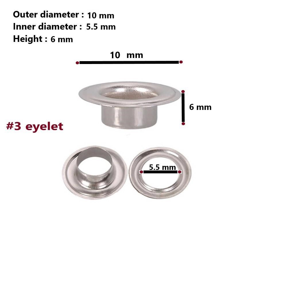 Daisy Style Eyelet Dies Size 3 for Grommet Hand Press Machine (Inner diameter: 5 mm)