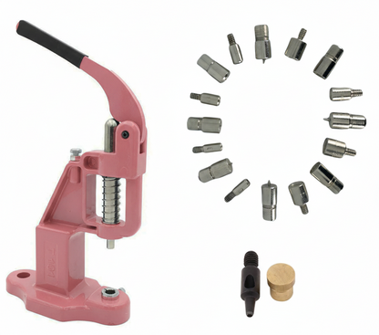 Customized  Rivet Snap Eyelet Setting Kit with Hand Press Machine
