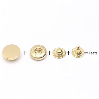 10 mm Round Metal Rust Free Stainless Steel Fashion Snap Buttons