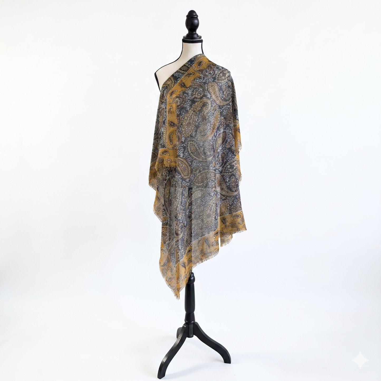 Elegant Paisley Lightweight Scarf for Women - Multipurpose 36" x 36"Soft Shawl & Wrap