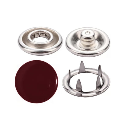 Enamel Colored 11 mm Capped Prong Snaps (Ln18)