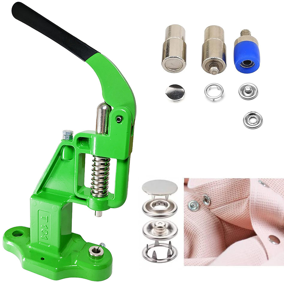 720 sets Capped Prong Snap Button Set with Manual Grommet Machine, DIY Fastener Dies
