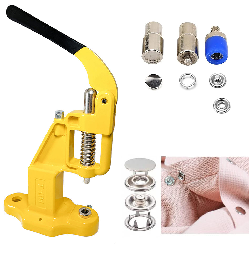 720 sets Capped Prong Snap Button Set with Manual Grommet Machine, DIY Fastener Dies