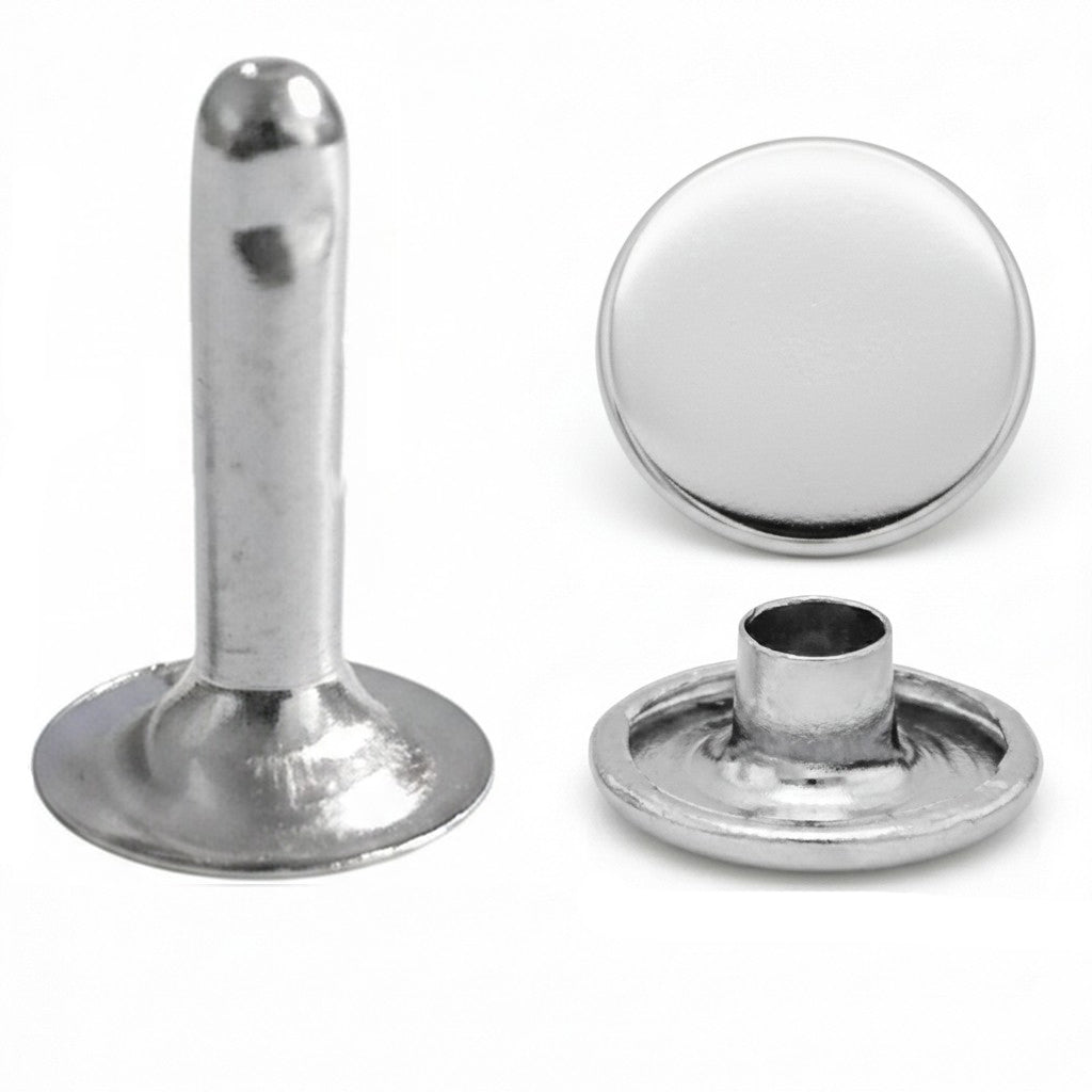 9 mm Single Cap Rivets with 14 mm Long Stems