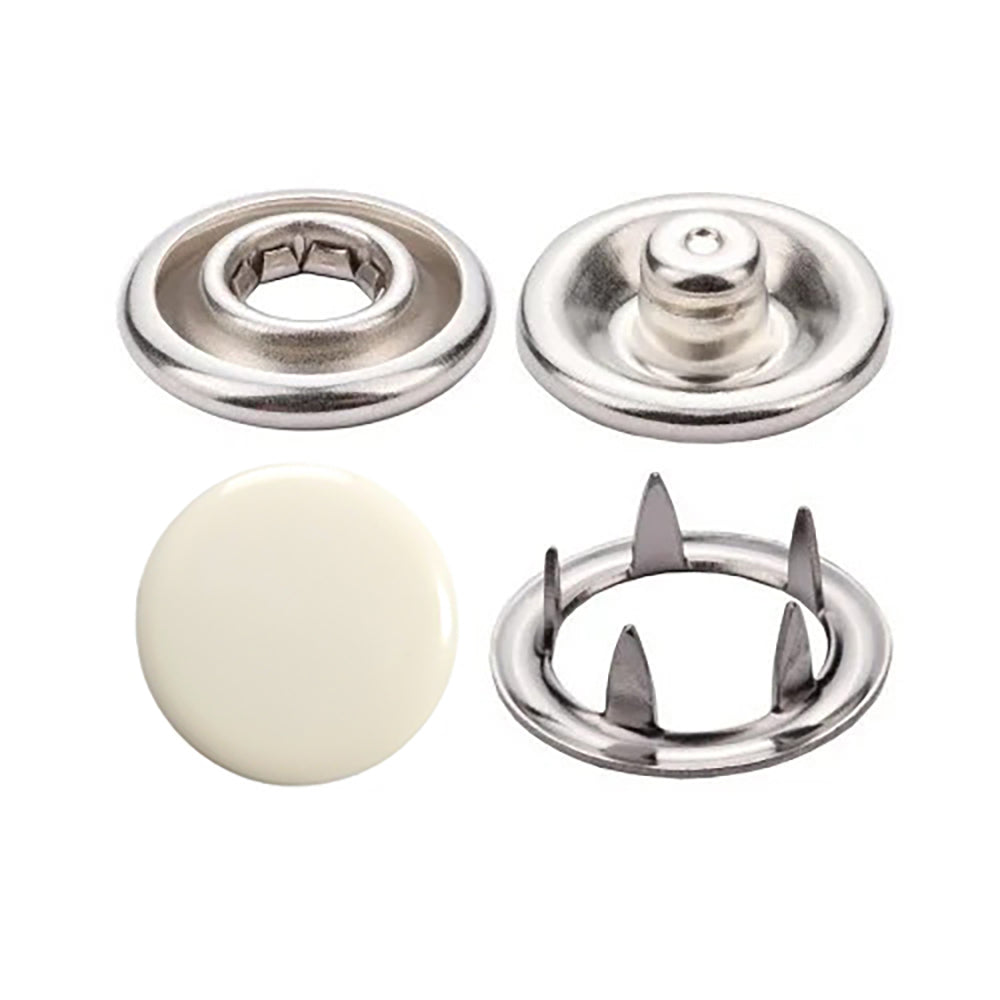 Enamel Colored 11 mm Capped Prong Snaps (Ln18)