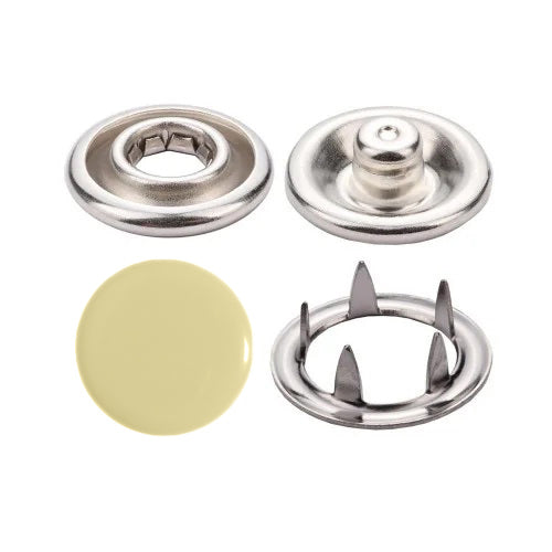 Enamel Colored 11 mm Capped Prong Snaps (Ln18)