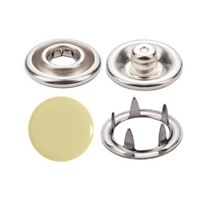 Enamel Colored 11 mm Capped Prong Snaps (Ln18)