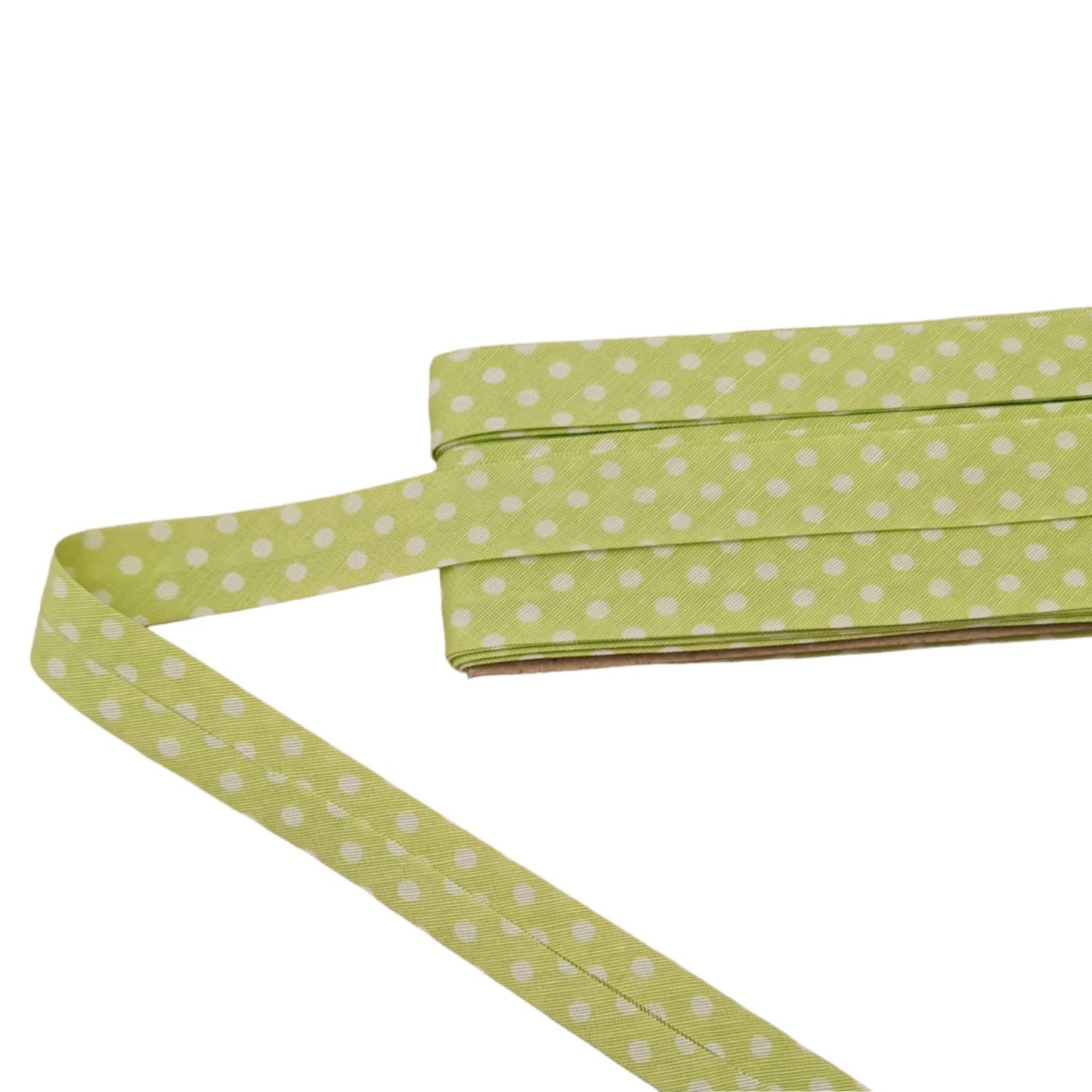 Hobby Trendy 5 Yard White Polka Dot Bias Binding Tape (Single Fold) 20mm-13/16inch Width Various Colors, DIY Garment Accessories (Copy)