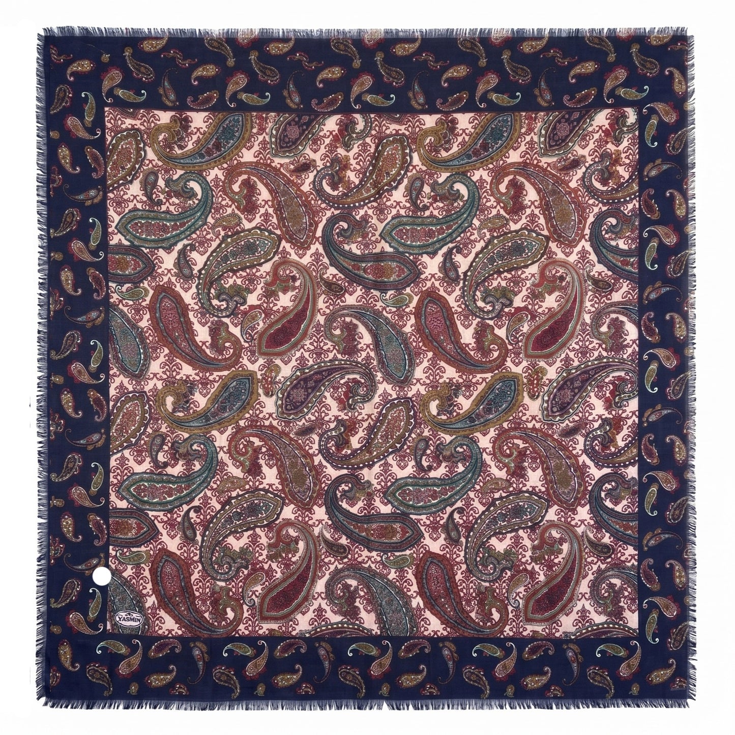 Elegant Paisley Lightweight Scarf for Women - Multipurpose 36" x 36"Soft Shawl & Wrap