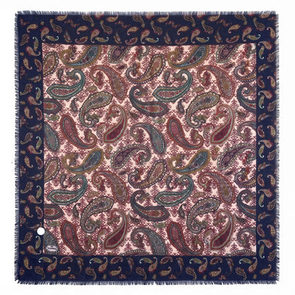 Elegant Paisley Lightweight Scarf for Women - Multipurpose 36" x 36"Soft Shawl & Wrap