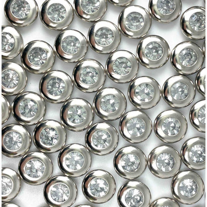 9.5mm single crystal capped single sided rivets - 100 sets