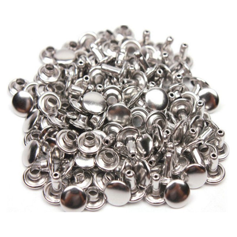 10/11mm Double Capped Rivets (Size 123) - 100 sets - Hobby Trendy