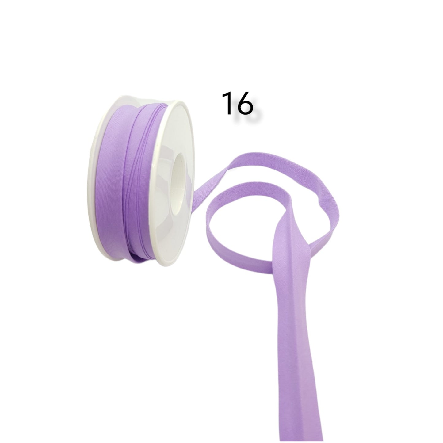 hobby trendy 100% cotton bias binding tape (double fold) 10mm (3/8") (5meters- 5.46yards) for sewing, seaming, binding, hemming, piping, quilting 16 lilac