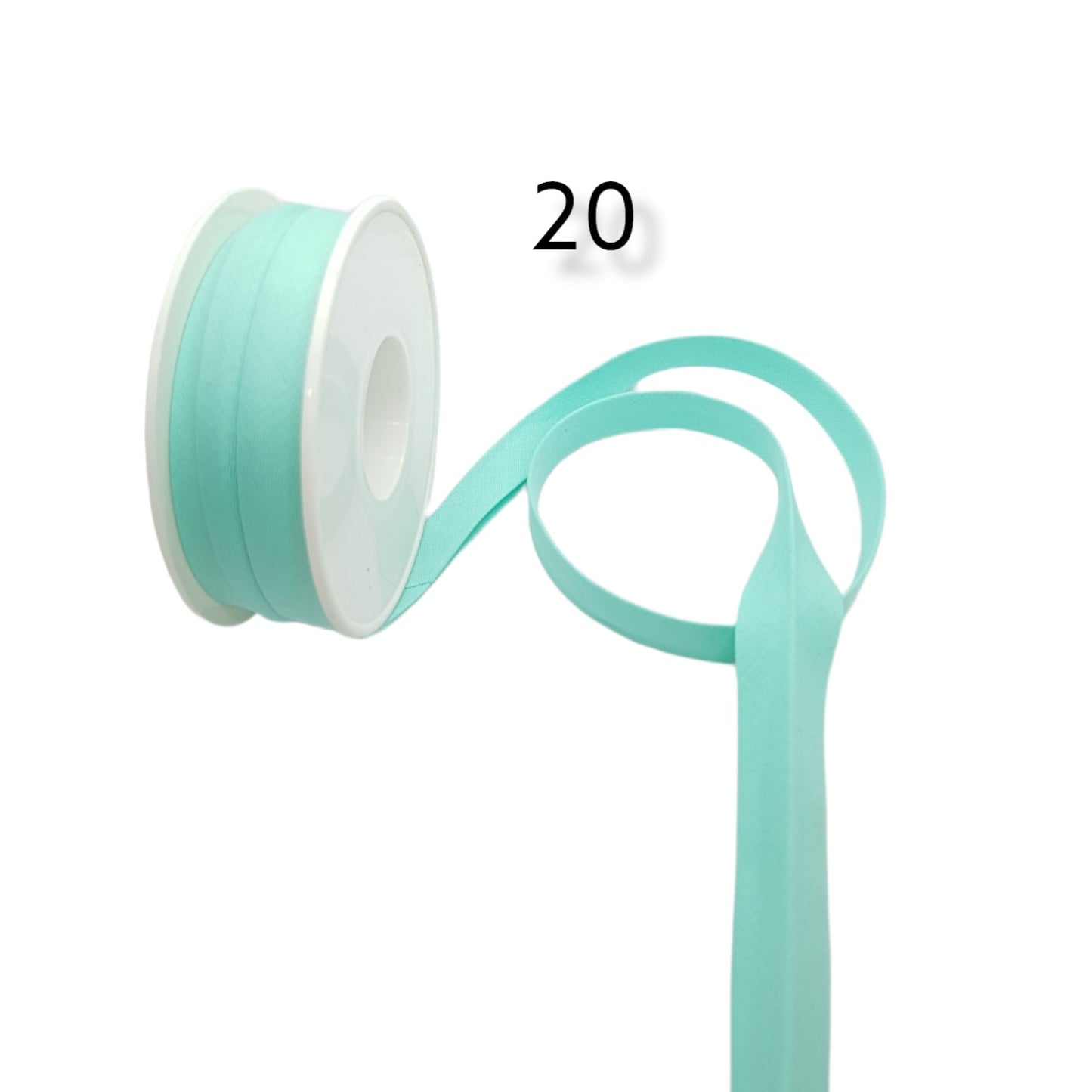 hobby trendy 100% cotton bias binding tape (double fold) 10mm (3/8") (5meters- 5.46yards) for sewing, seaming, binding, hemming, piping, quilting 20 mint green