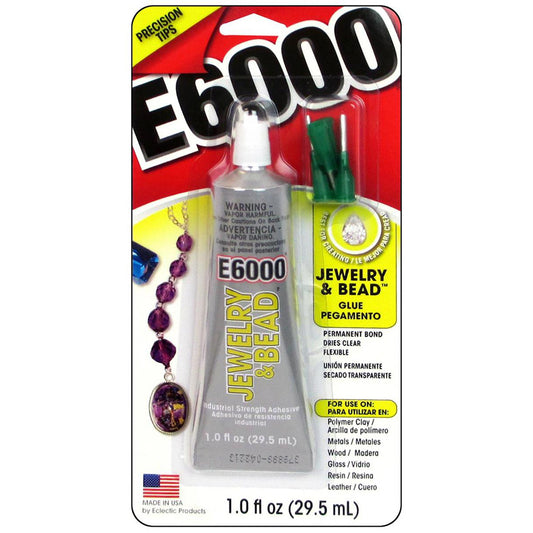 eclectic adhesive e6000 jewelry & bead glue