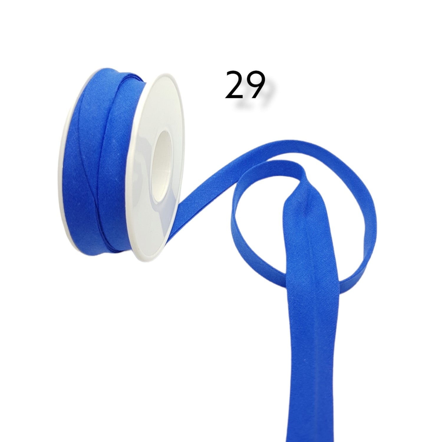 hobby trendy 100% cotton bias binding tape (double fold) 10mm (3/8") (5meters- 5.46yards) for sewing, seaming, binding, hemming, piping, quilting 29 royal blue