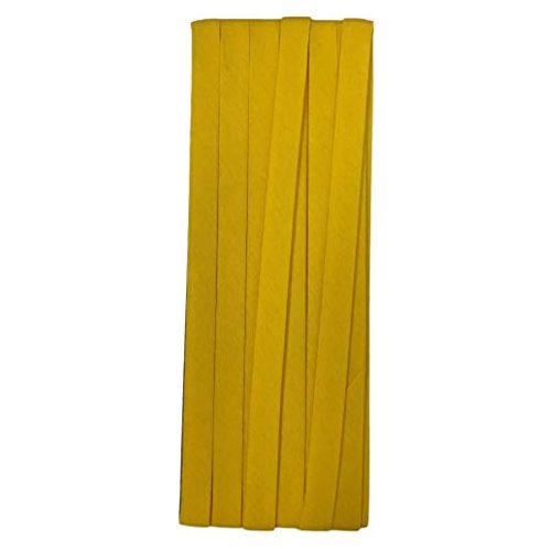 double fold cotton bias binding tape 10mm- 3/8inch (5yds) 5 yards / yellow