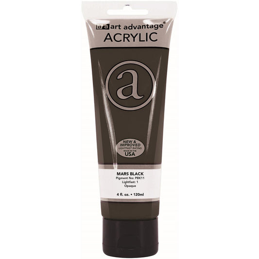 art advantage acrylic paint 4oz mars black