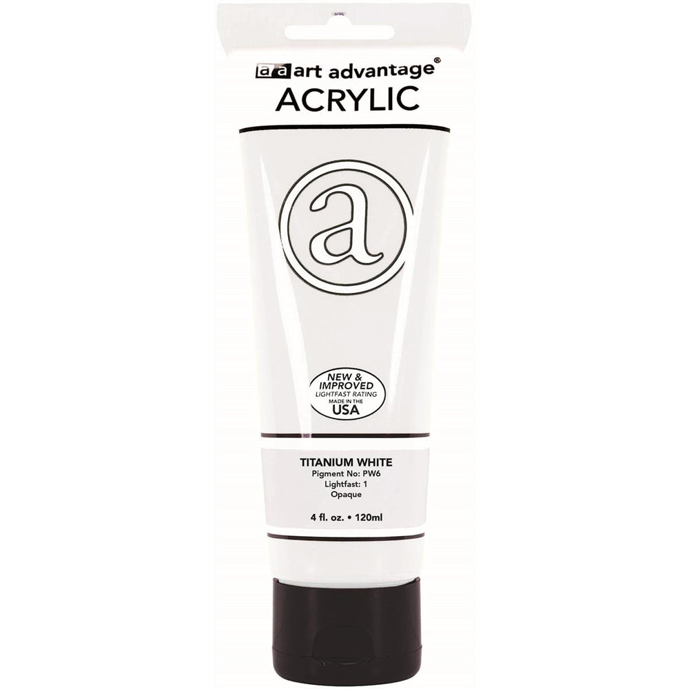 art advantage acrylic paint 4oz titanium white