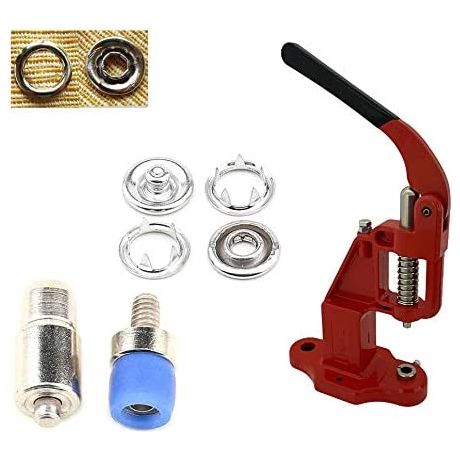 720 sets open ring snap button set with manual grommet machine, diy fastener dies
