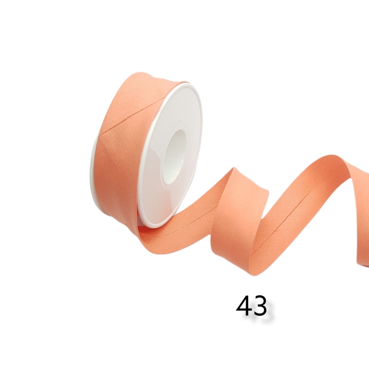 hobby trendy 100% cotton bias binding tape (single fold) 20mm-13/16inch (5meters- 5.46yards) for sewing, seaming, binding, hemming, piping, quilting 43 orange