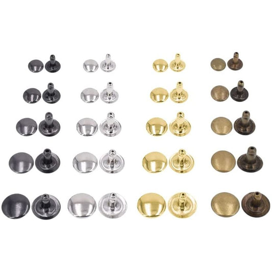7 mm single cap rivets 100 sets (200 pieces)