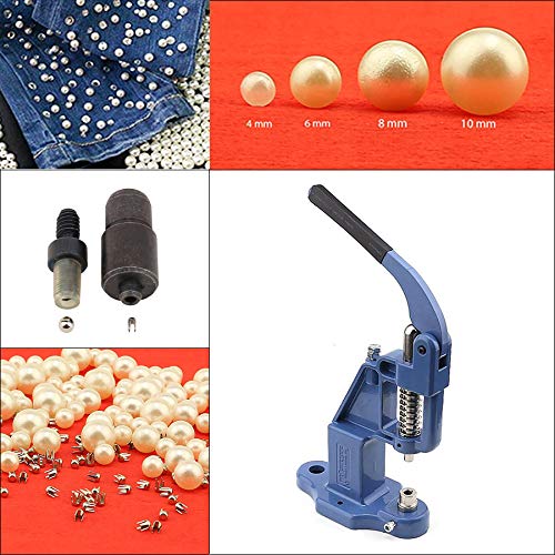 ivory (cream) pearl rivet set with manual grommet machine