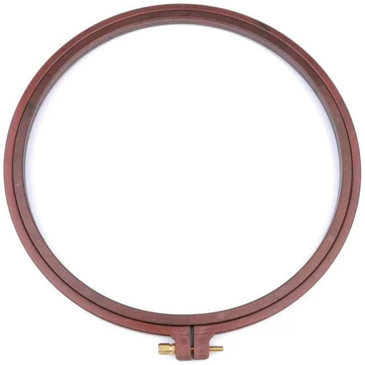 plastic embroidery hoop, cross stitch hoop with wooden effect small