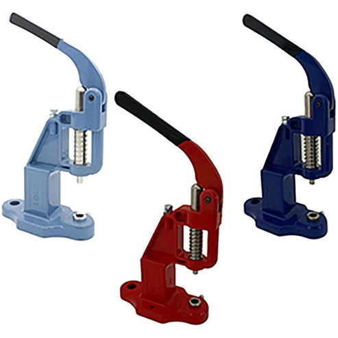 Essential Rivet Setting Kit with Hand Press Machine 4 Rivet Dies and 2 ...