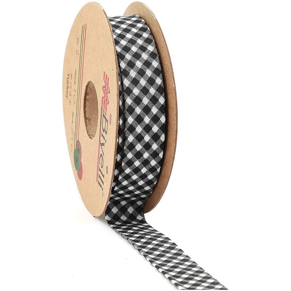 hobby trendy plaid bias binding tape (single fold) 20mm-13/16inch (10meters-10.93yds) diy garment accessories