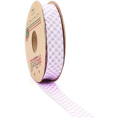 hobby trendy plaid bias binding tape (single fold) 20mm-13/16inch (25meters-27.34yds) garment accessories