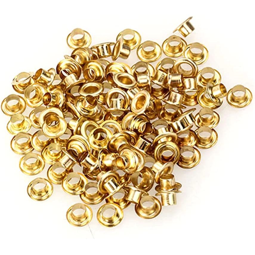 Portable Hand Pliers for Grommets with 100 pcs Self piercing 3/8" Eyel