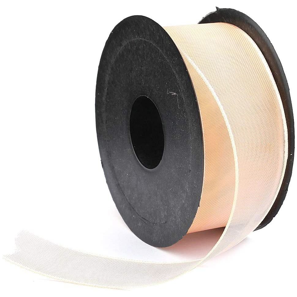 20 mt (21.9 yard) long 1 1/2" wide sheer organza pattern ribbon for sewing embellishment ribbon for crafts gift wrapping wedding party decorations