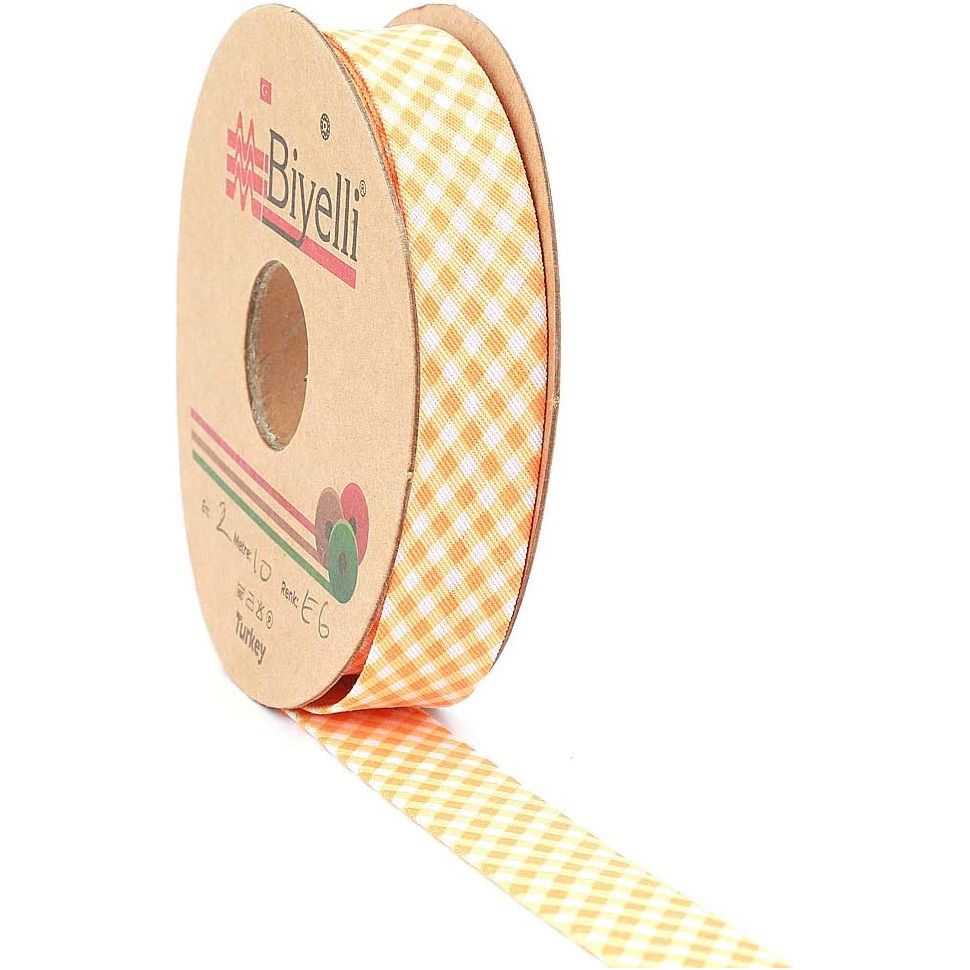 hobby trendy plaid bias binding tape (single fold) 20mm-13/16inch (10meters-10.93yds) diy garment accessories