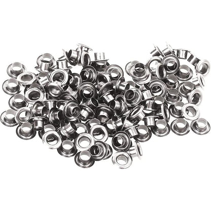 Portable Hand Pliers for Grommets with 100 pcs Self piercing 3/8" Eyelets and #24 Dies