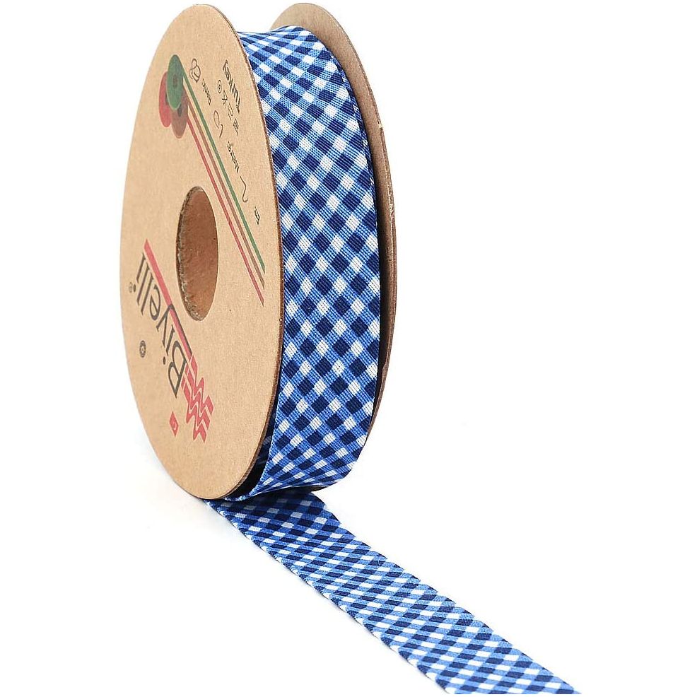 hobby trendy plaid bias binding tape (single fold) 20mm-13/16inch (10meters-10.93yds) diy garment accessories