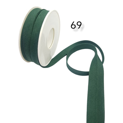 hobby trendy 100% cotton bias binding tape (double fold) 10mm (3/8") (5meters- 5.46yards) for sewing, seaming, binding, hemming, piping, quilting 69 bottle green