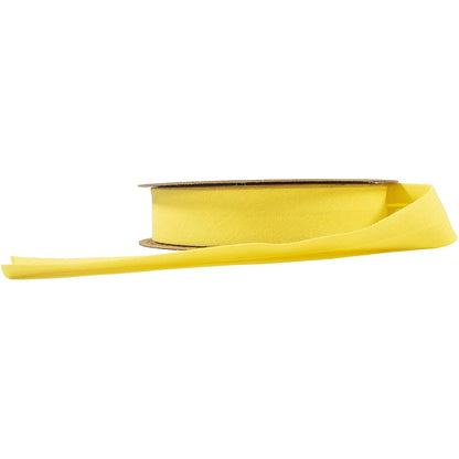 hobby trendy cotton bias binding tape (single fold) 20mm-13/16inch (25meters-27.34yds) garment accessories yellow