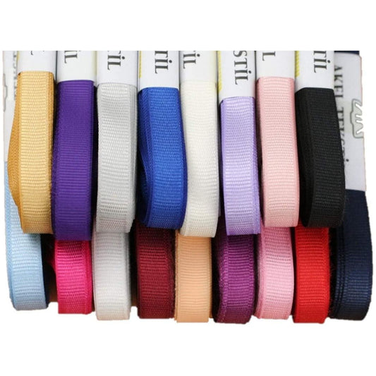 hobby trendy 10 yards, ( 1cm -3/8" ) solid grosgrain ribbon for gifts wrapping crafts boutique fabric ribbons