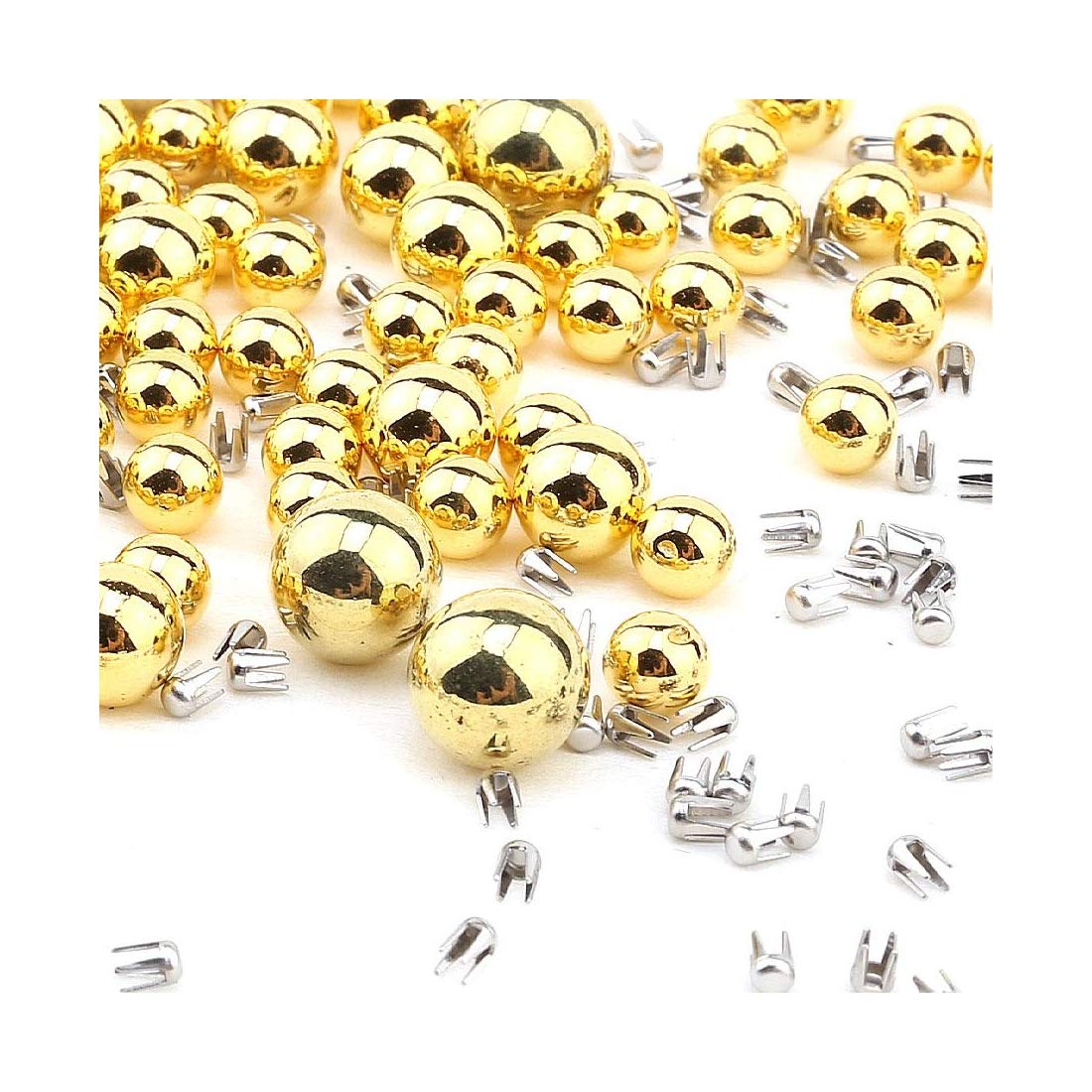 gold color pearl rivet set with manual grommet machine  ( 4 - 6 mm)