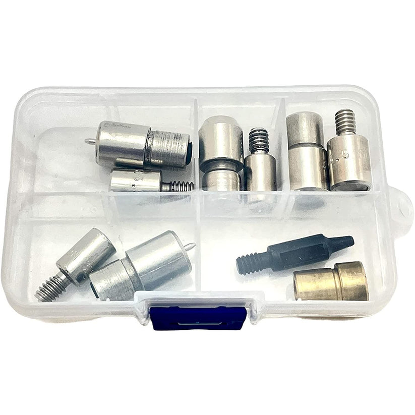 Essential Rivet Setting Kit with Hand Press Machine 4 Rivet Dies and 2 ...