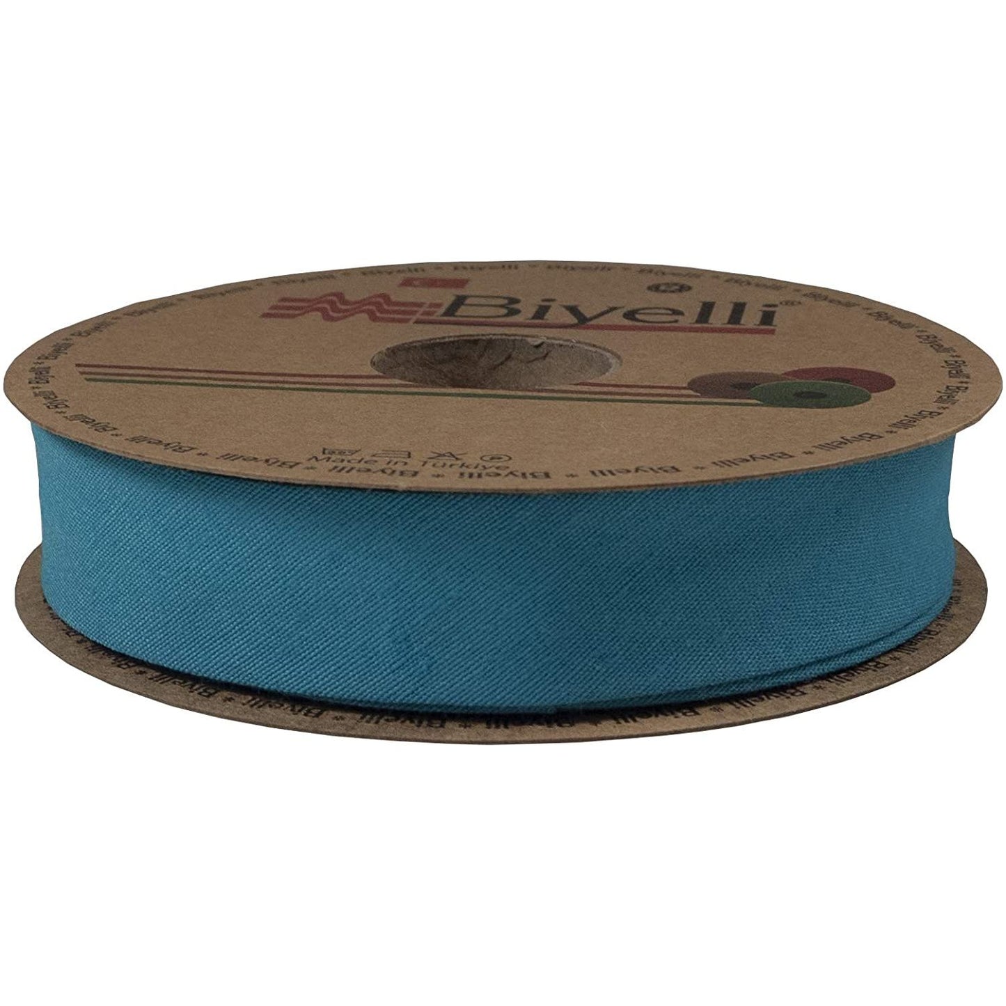 hobby trendy cotton bias binding tape (single fold) 20mm-13/16inch (10meters-10.93yards) turquoise