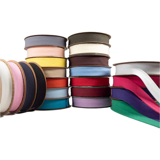 hobby trendy cotton bias binding tape (single fold) 20mm-13/16inch (25meters-27.34yds) garment accessories