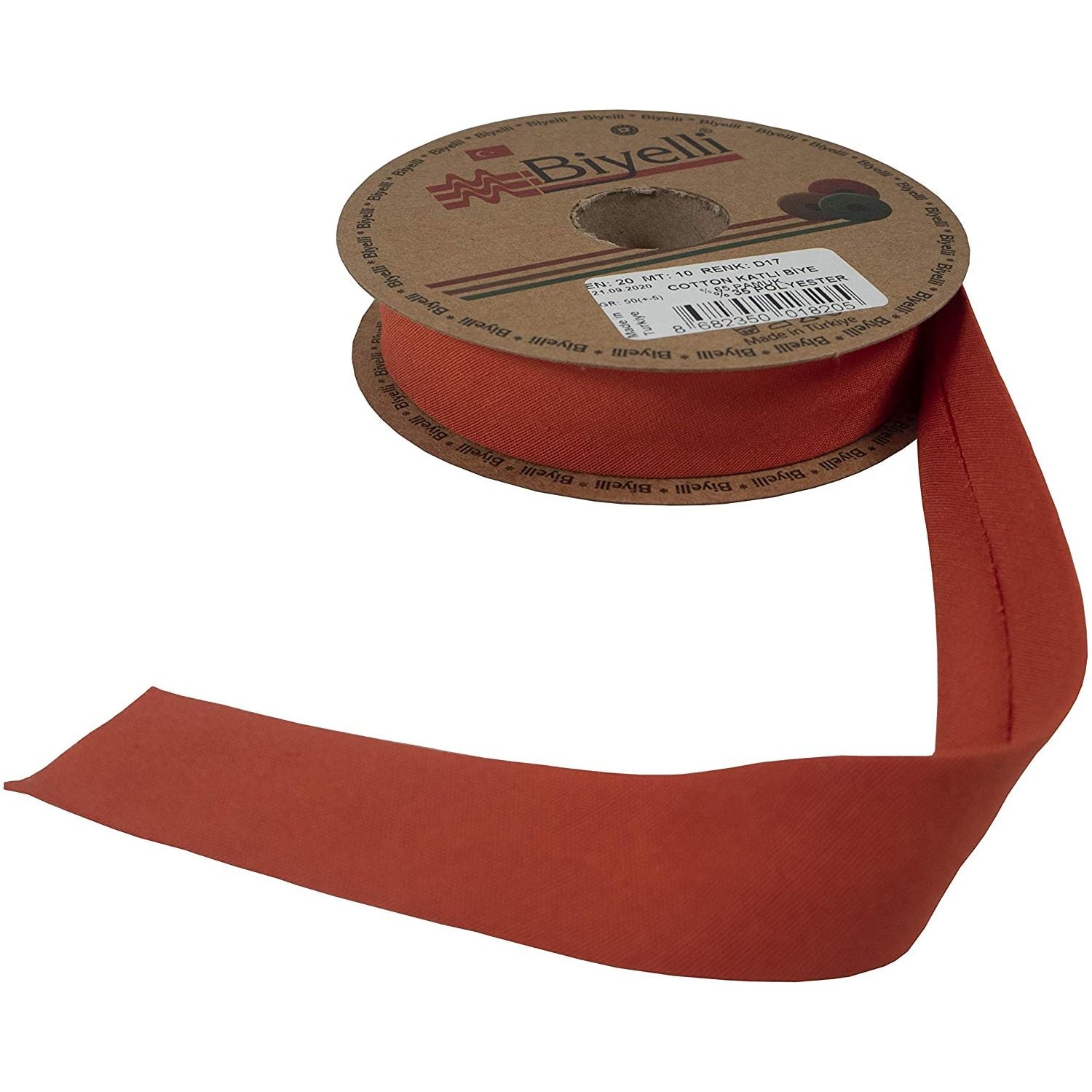 hobby trendy cotton bias binding tape (single fold) 20mm-13/16inch (10meters-10.93yards)