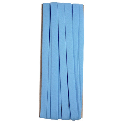 double fold cotton bias binding tape 10mm- 3/8inch (5yds) 5 yards / blue
