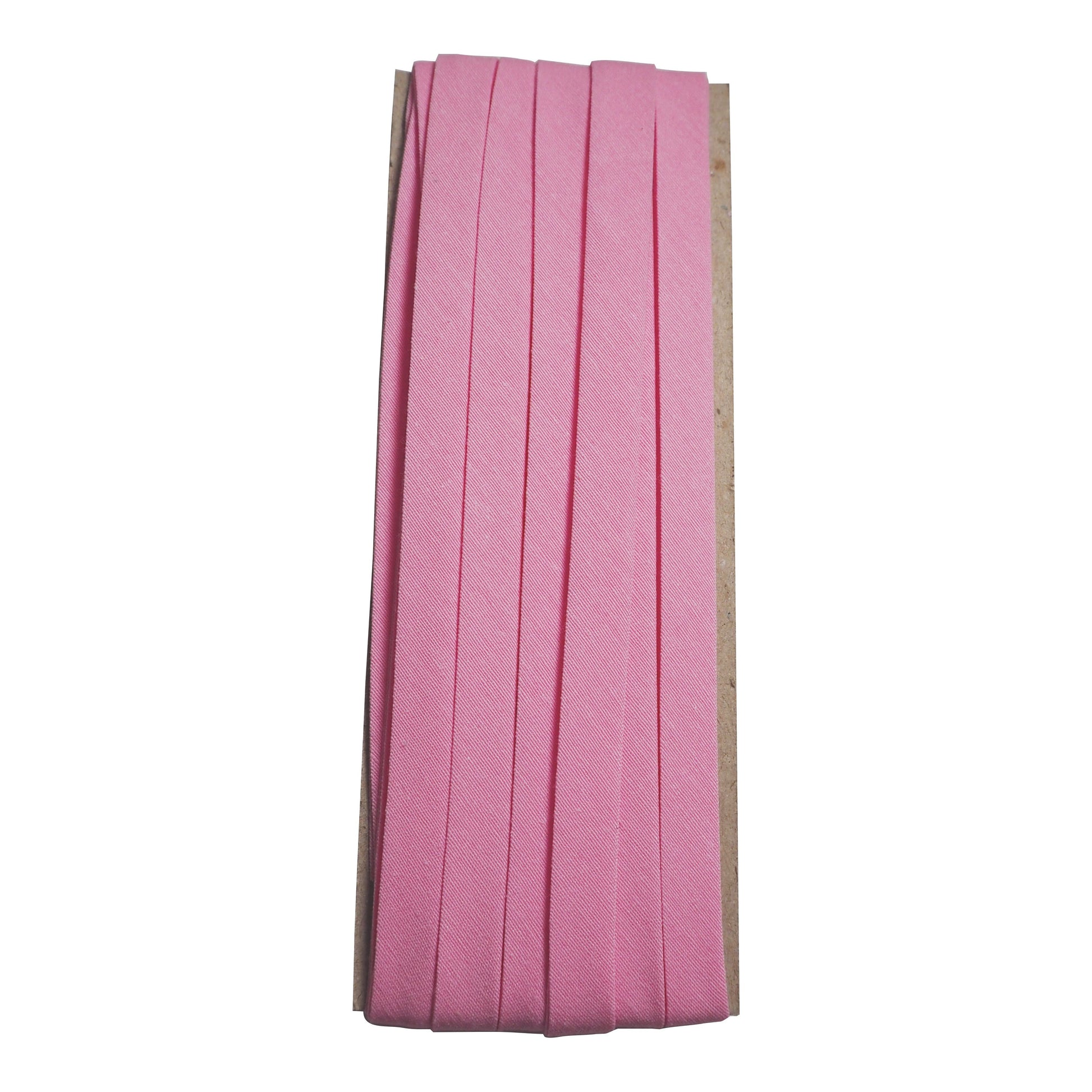 double fold cotton bias binding tape 10mm- 3/8inch (5yds) 5 yards / pink